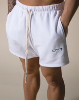 LÝFT Logo Sweat Shorts - White