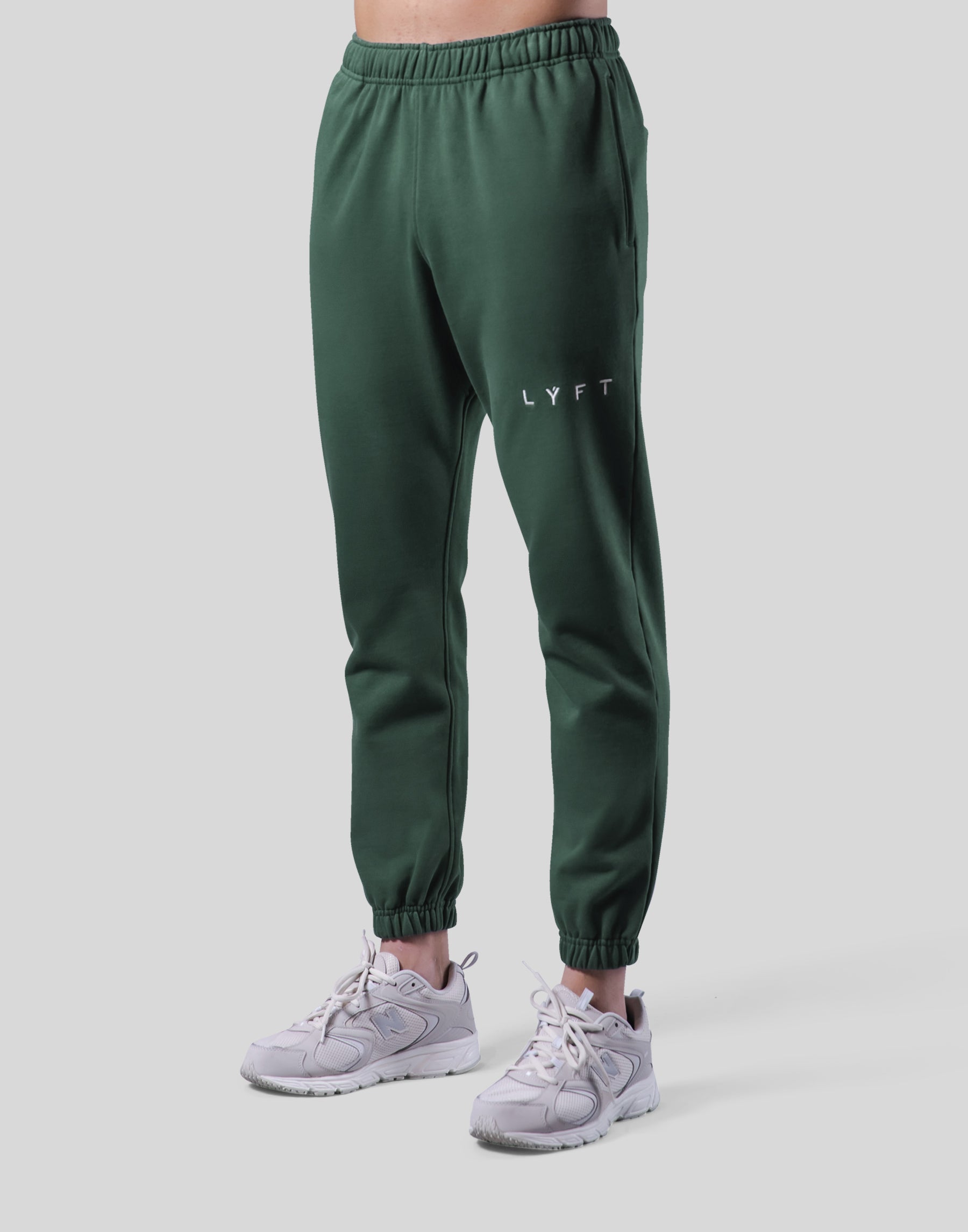 Logo Stitch Sweat Pants - Green