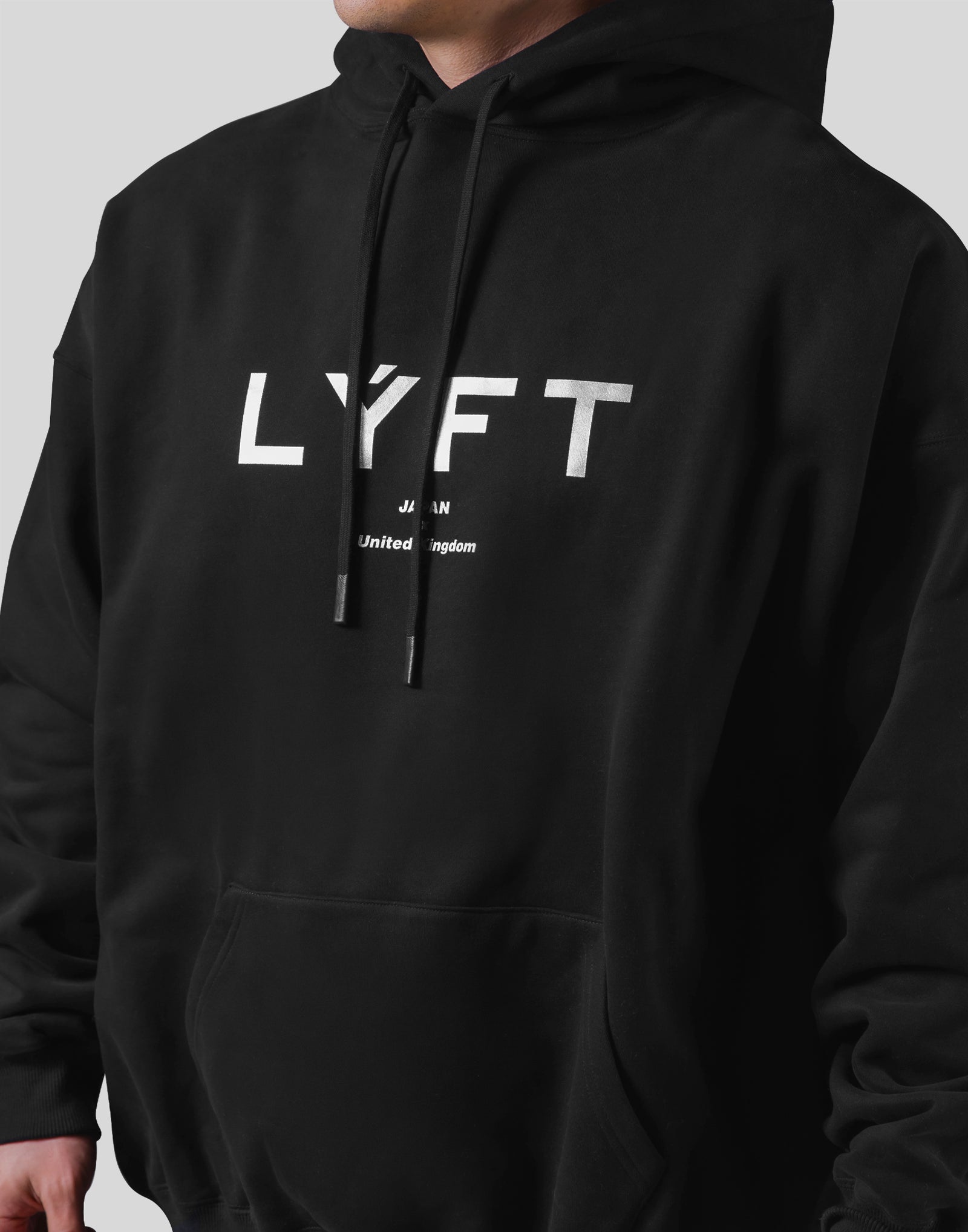 LÝFT Oversized Sweat Hoodie - Black