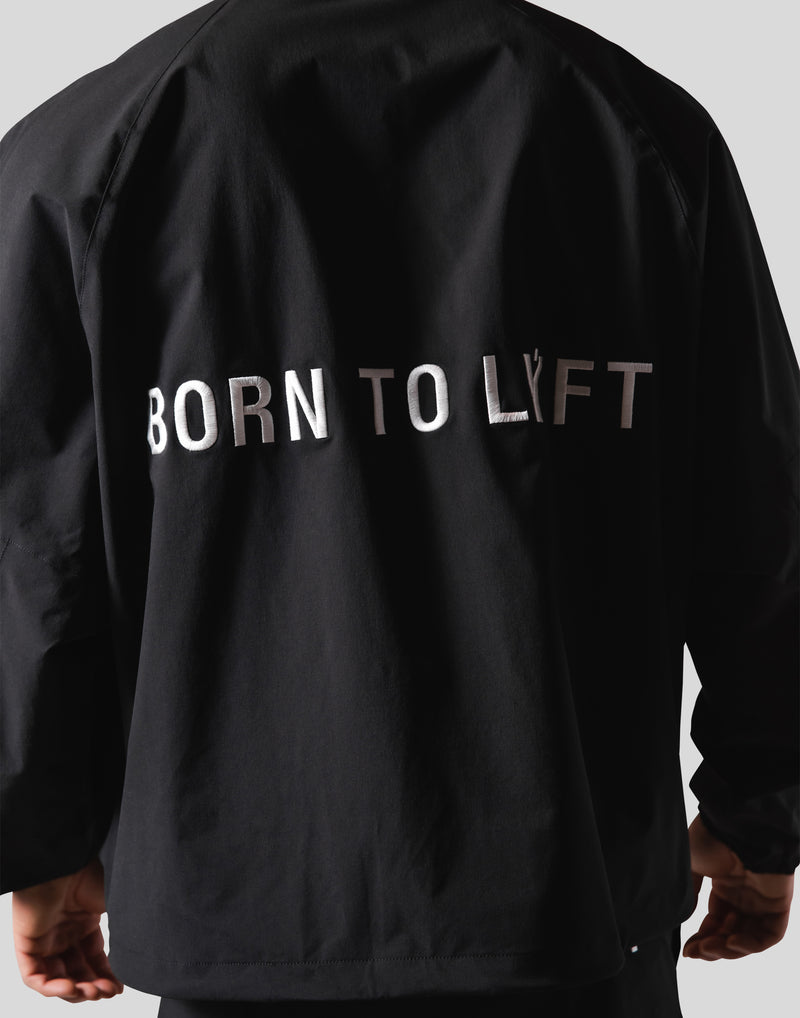 Back Message Half Zip Track Jacket - Black – LÝFT