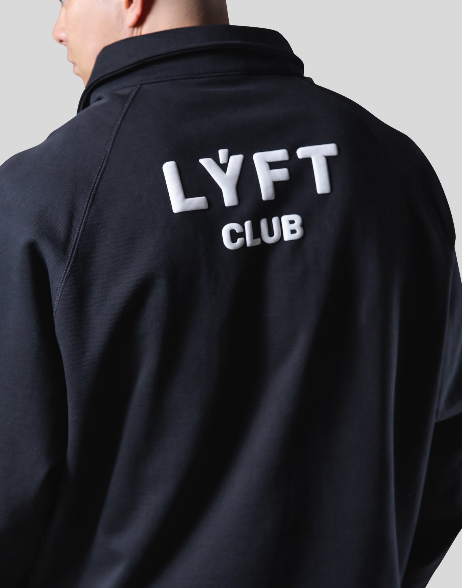 LÝFT Club Sweat Polo Shirt - Black