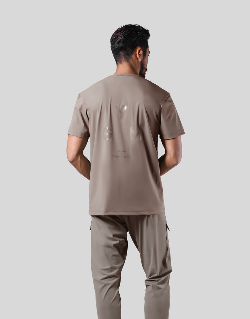 Stretch Waffle Nylon Standard T-Shirt - Sand