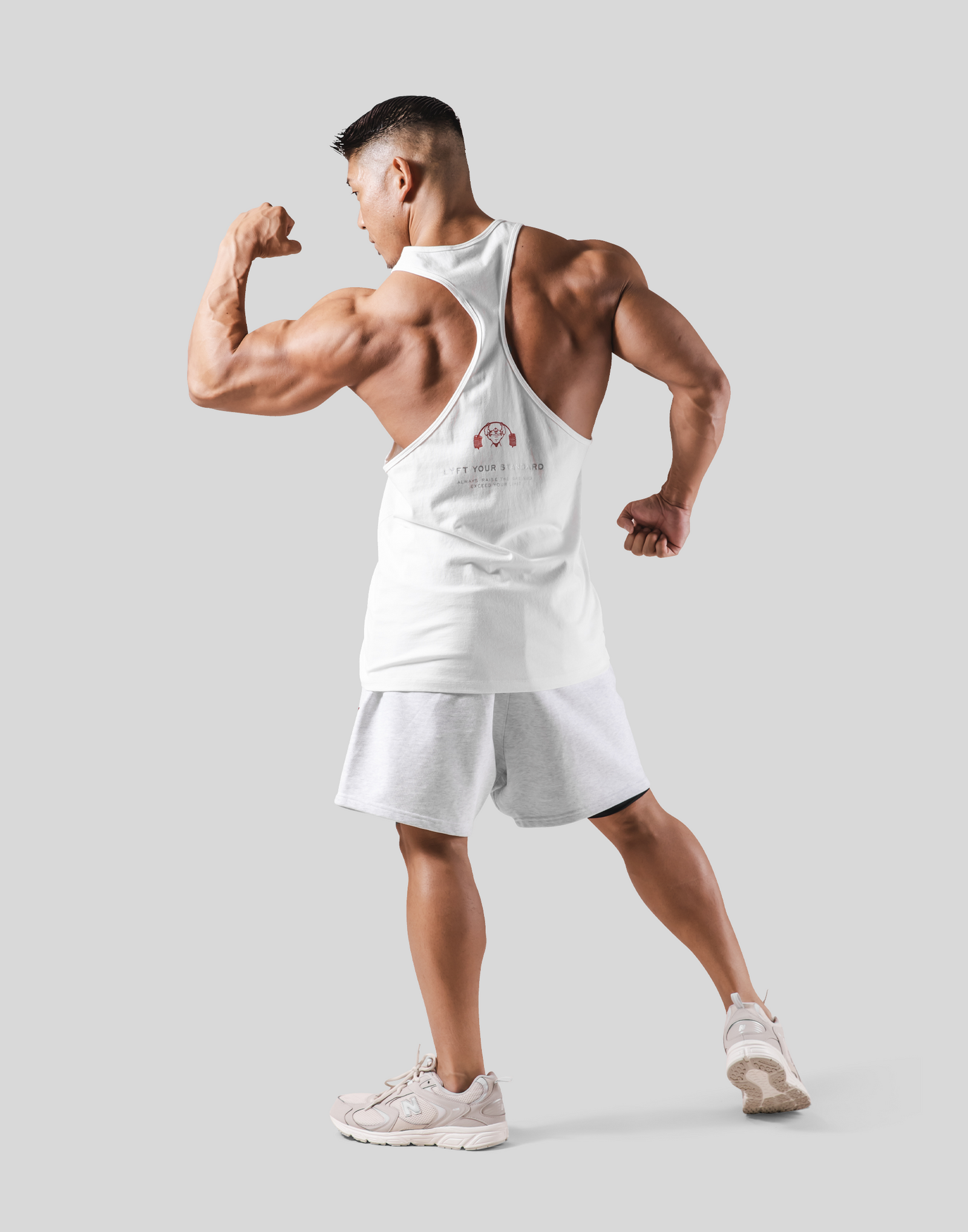 LÝFT × Power House Gym Lion Training Tanktop - White