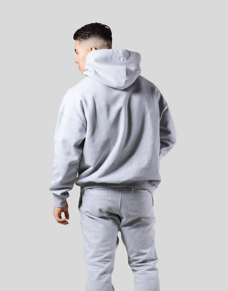 LÝS Logo Stretch Pullover Hoodie - Grey