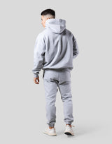 LÝS Logo Stretch Pullover Hoodie - Grey