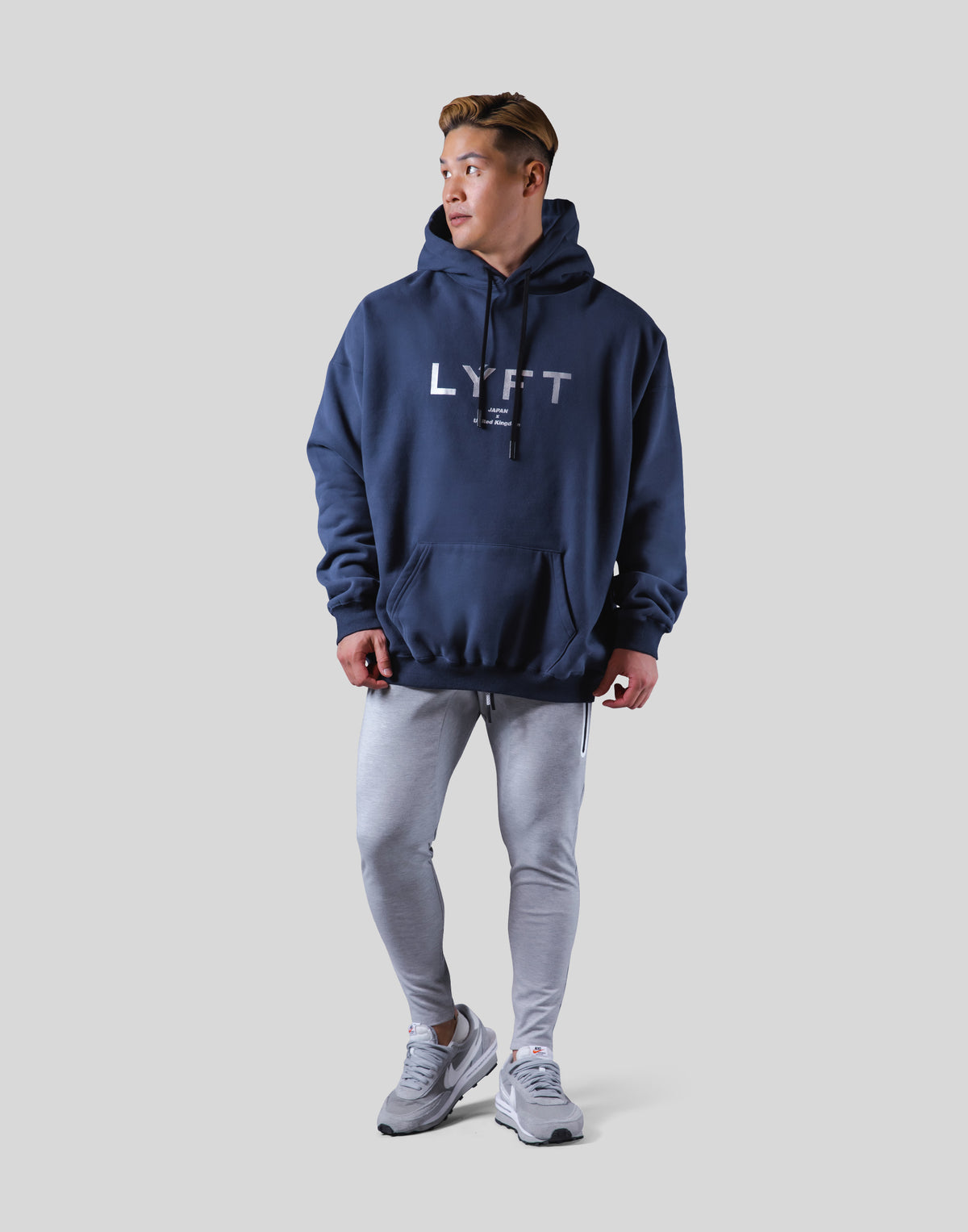 LÝFT Oversize Sweat Hoodie - Navy