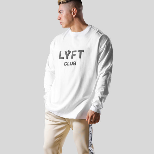 LÝFT CLUB Long T-Shirt - White