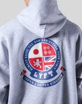 Symbolic Emblem Pullover Hoodie - Grey