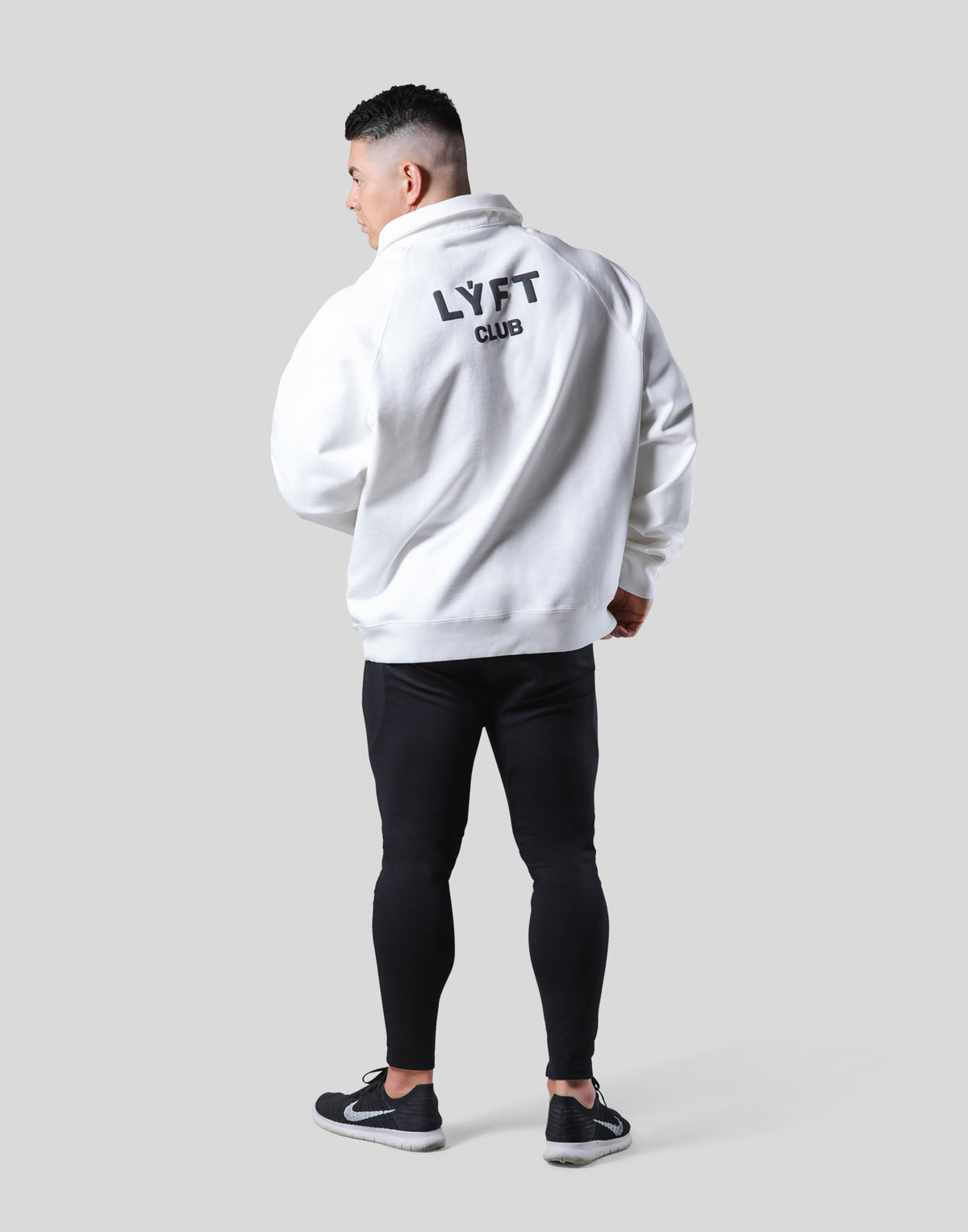 LÝFT Club Sweat Polo Shirt - White