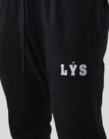 LÝS Logo Stretch Sweat Pants - Black