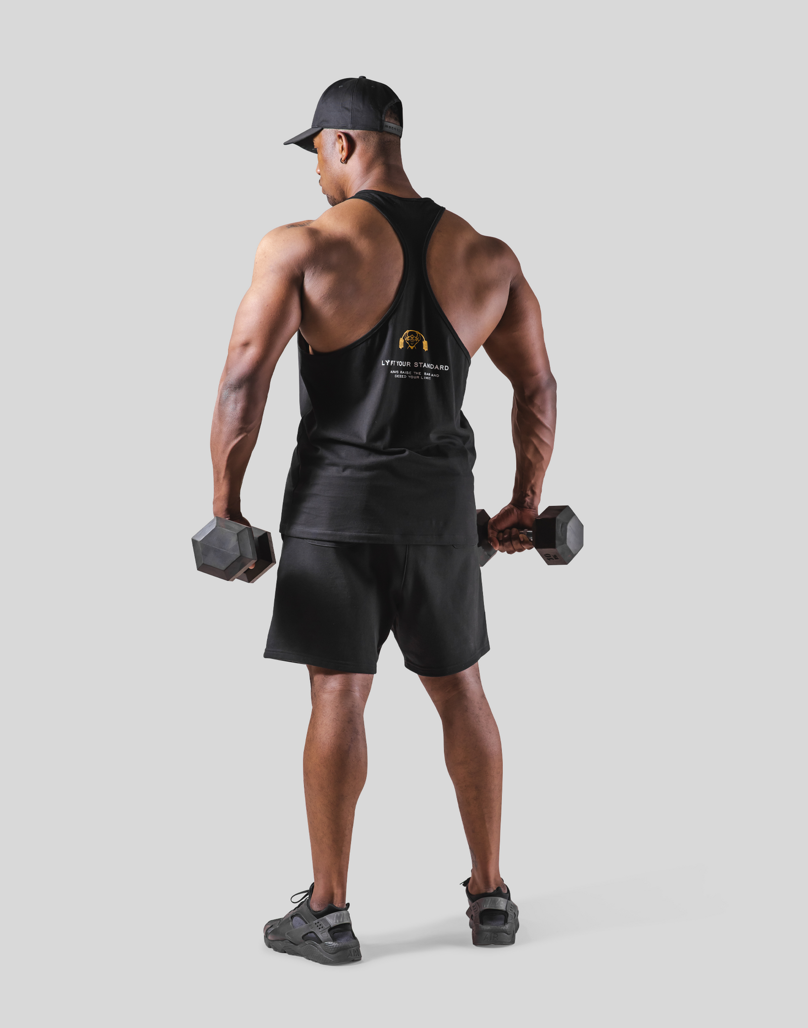 LÝFT × POWER HOUSE GYM TANKTOP - BLACK LÝFT × Power House Gym Logo LÝFT × POWER HOUSE GYM TANKTOP - BLACK LÝFT × Power House Gym Logo