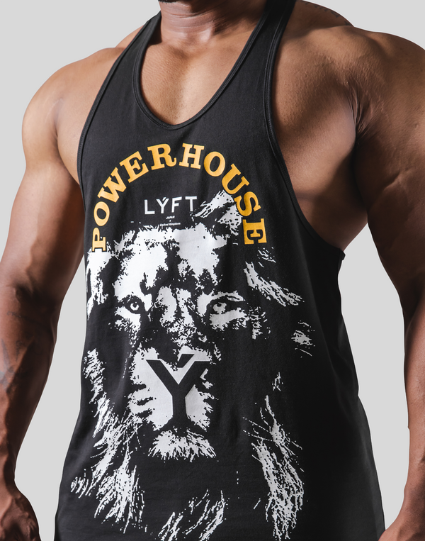 LÝFT × Power House Gym Lion Training Tanktop - Black