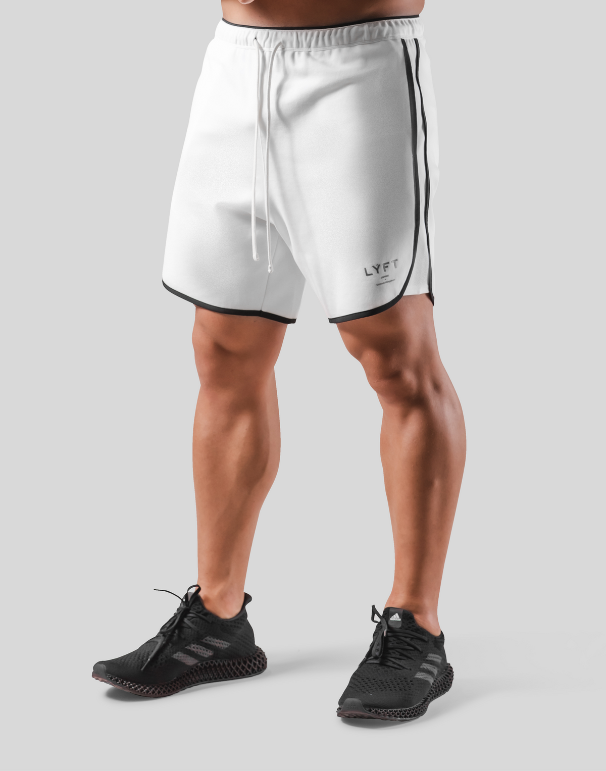 Stretch Seam Wide Shorts - White