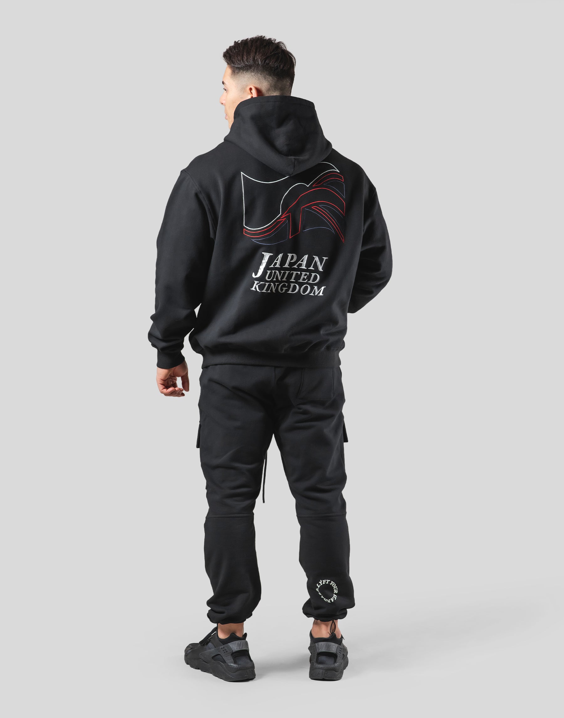 Mixed Flag ZipUp Hoodie - Black – LÝFT