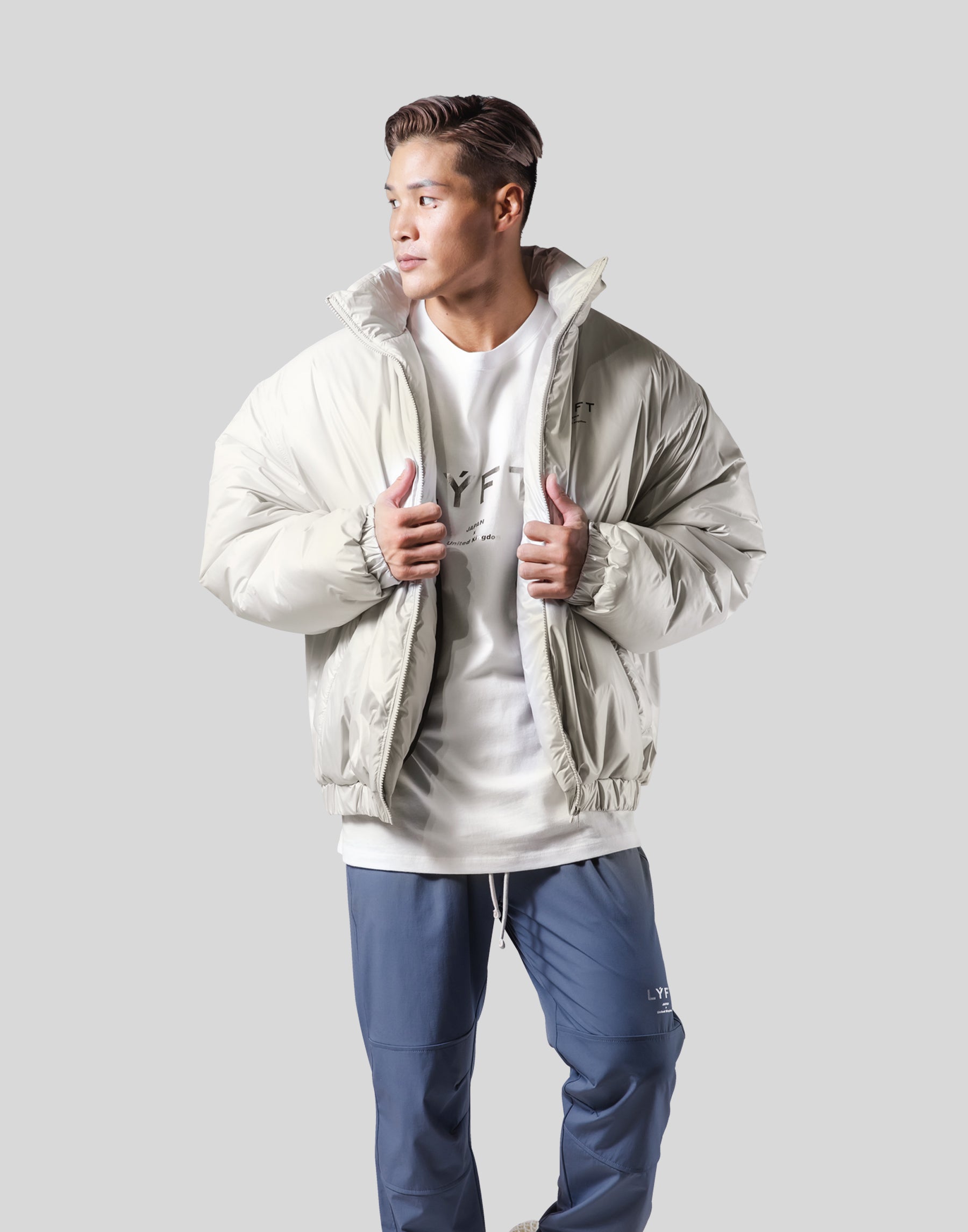 Lyft Rider Jacket Light Weight Oversize Jacket - White – LÝFT