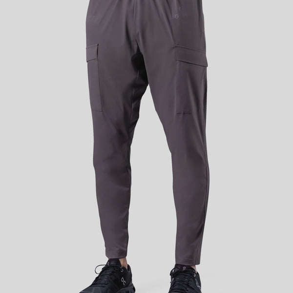 Stretch Pocket Tapered Pants - Grey