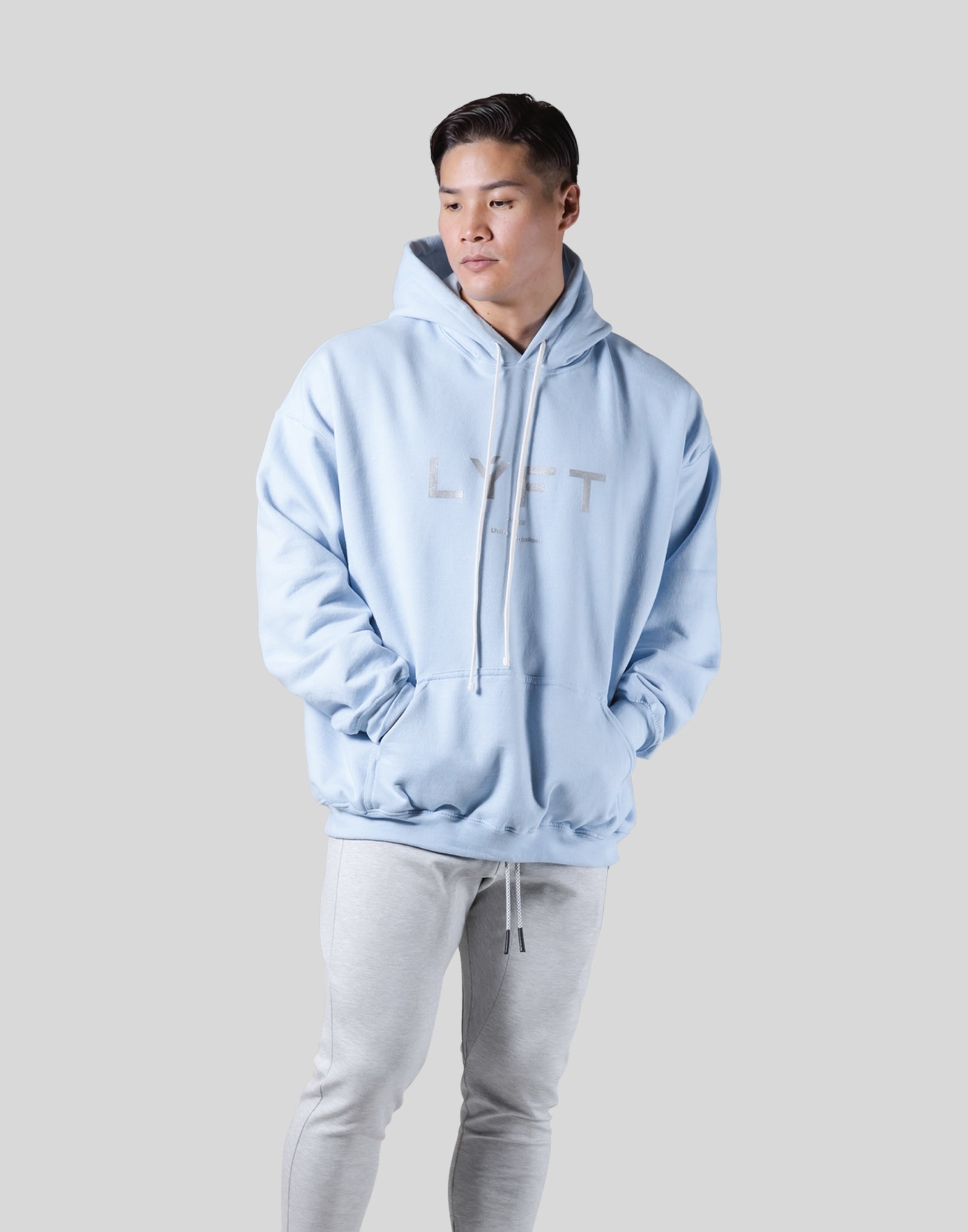 メンズ LYFT Symbolic Emblem Pullover Hoodie Symbolic Emblem Pullover Hoodie - Light Blue – LÝFT