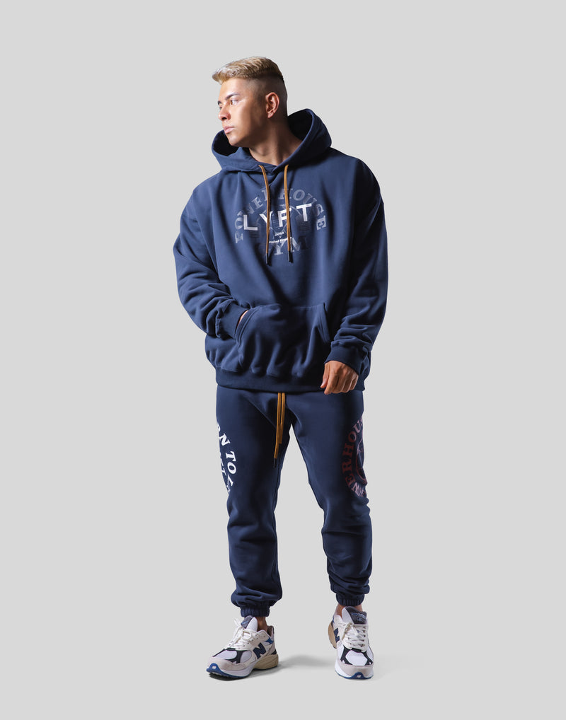 LÝFT × Power House Gym Logo Hoodie - Navy