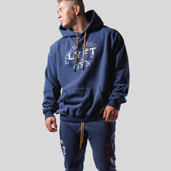LÝFT × Power House Gym Logo Hoodie - Navy