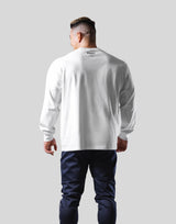 Emblem Raglan Long T-Shirt - White