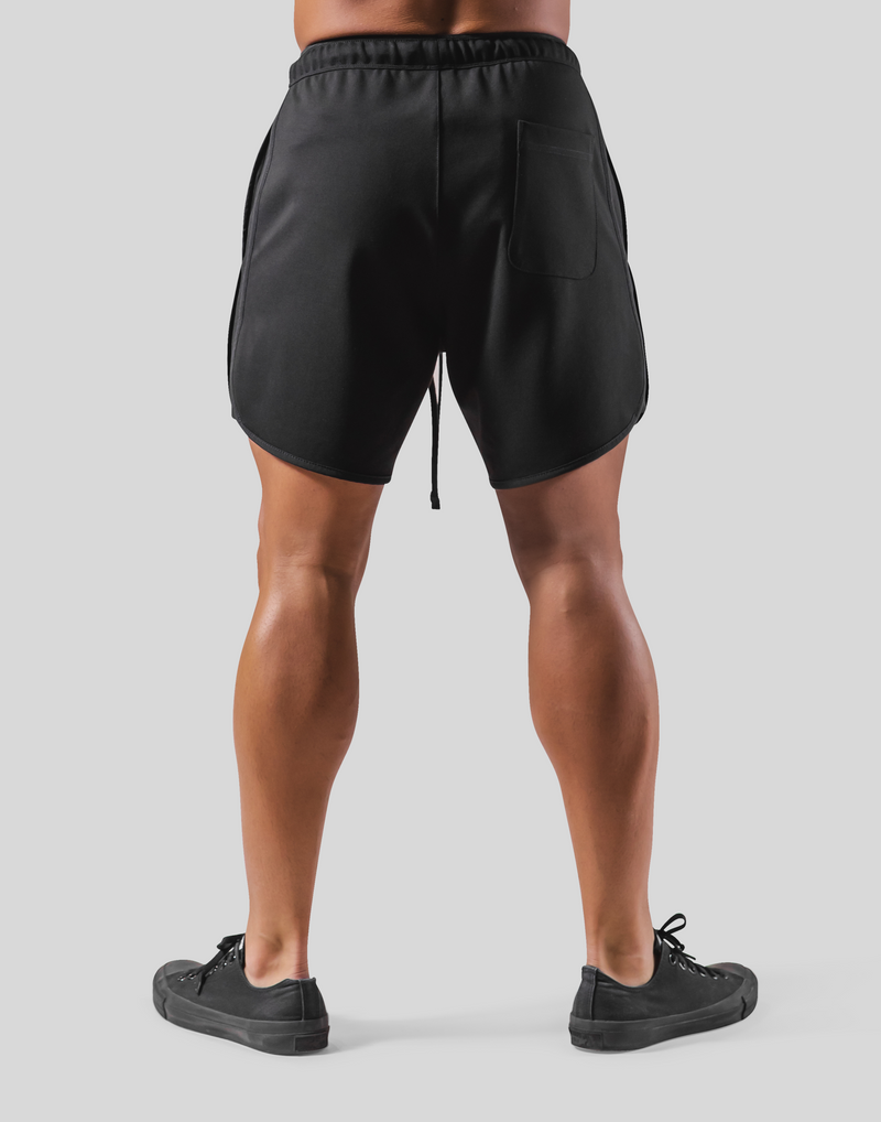 Stretch Seam Wide Shorts - Black – LÝFT Stretch Seam Wide Shorts - Black – LÝFT