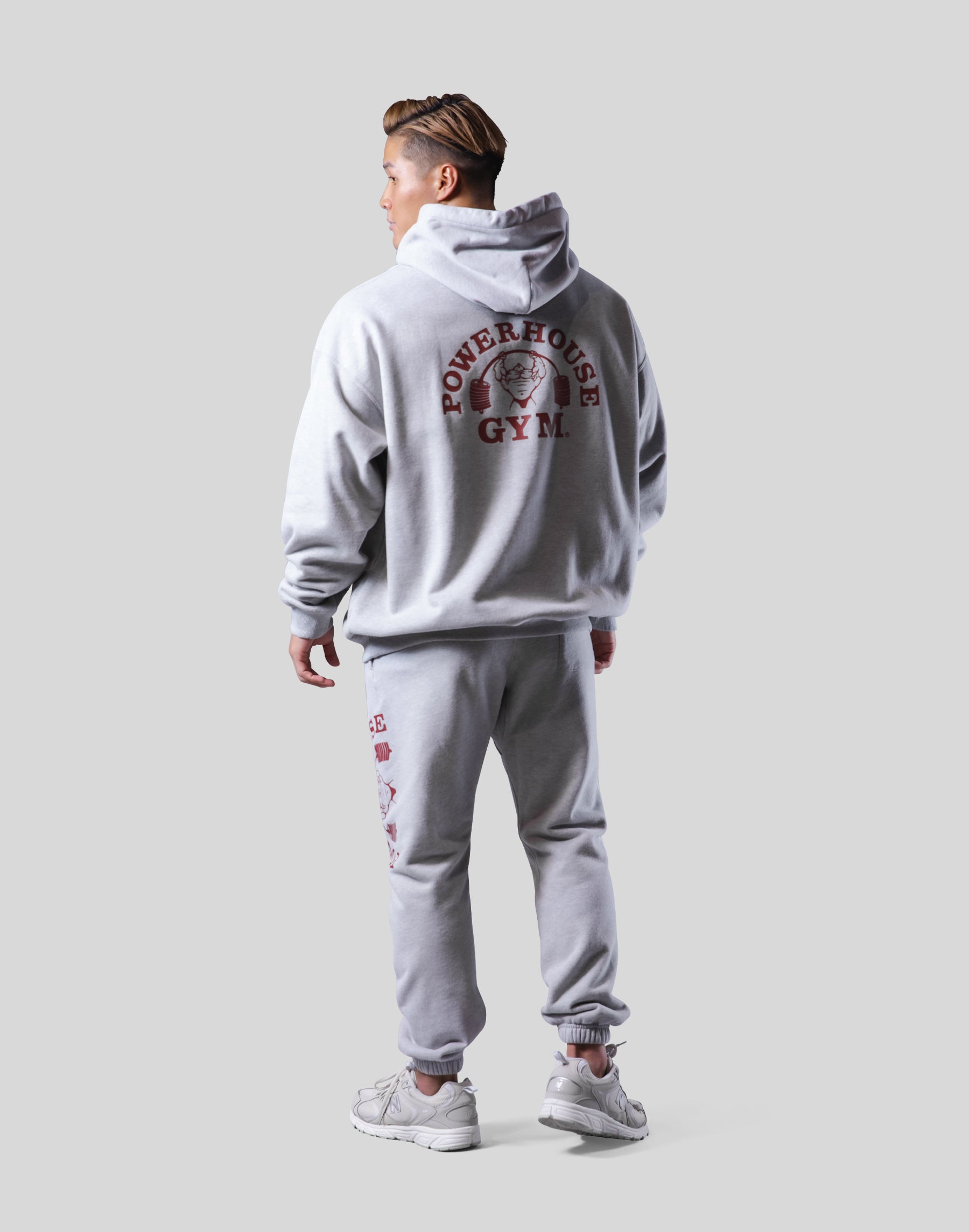 LÝFT × Power House Gym Logo Hoodie - Grey