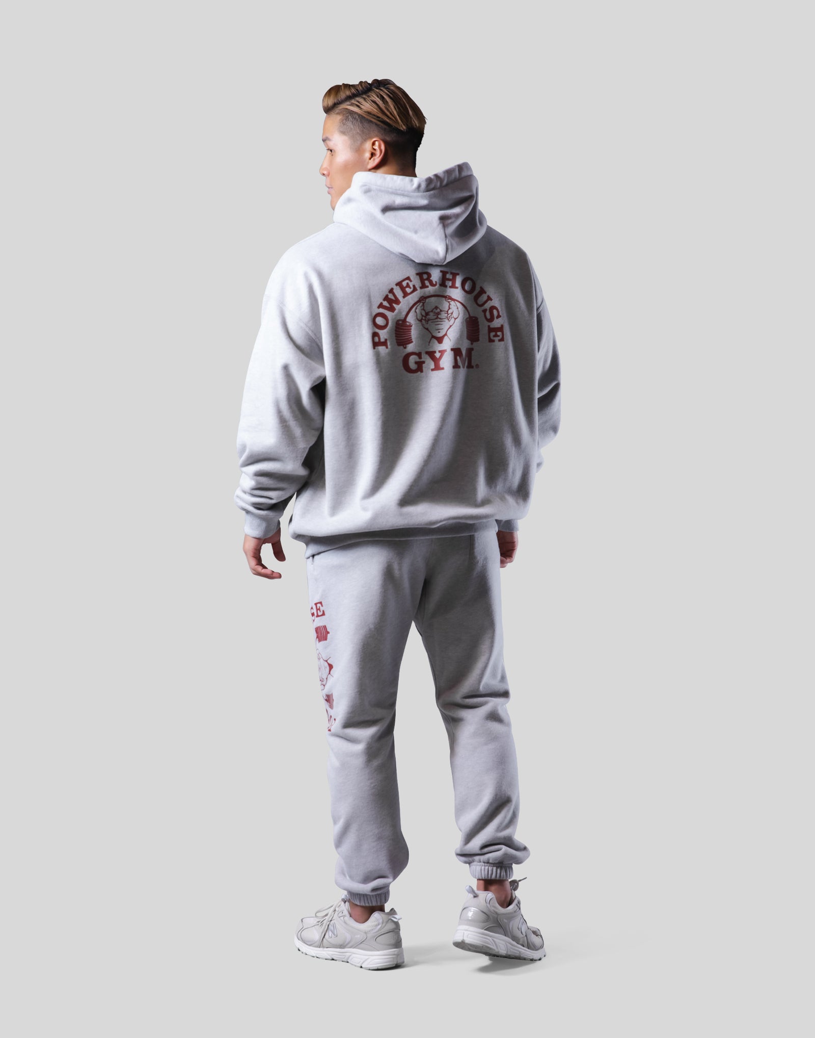 LÝFT × Power House Gym Logo Hoodie - Grey