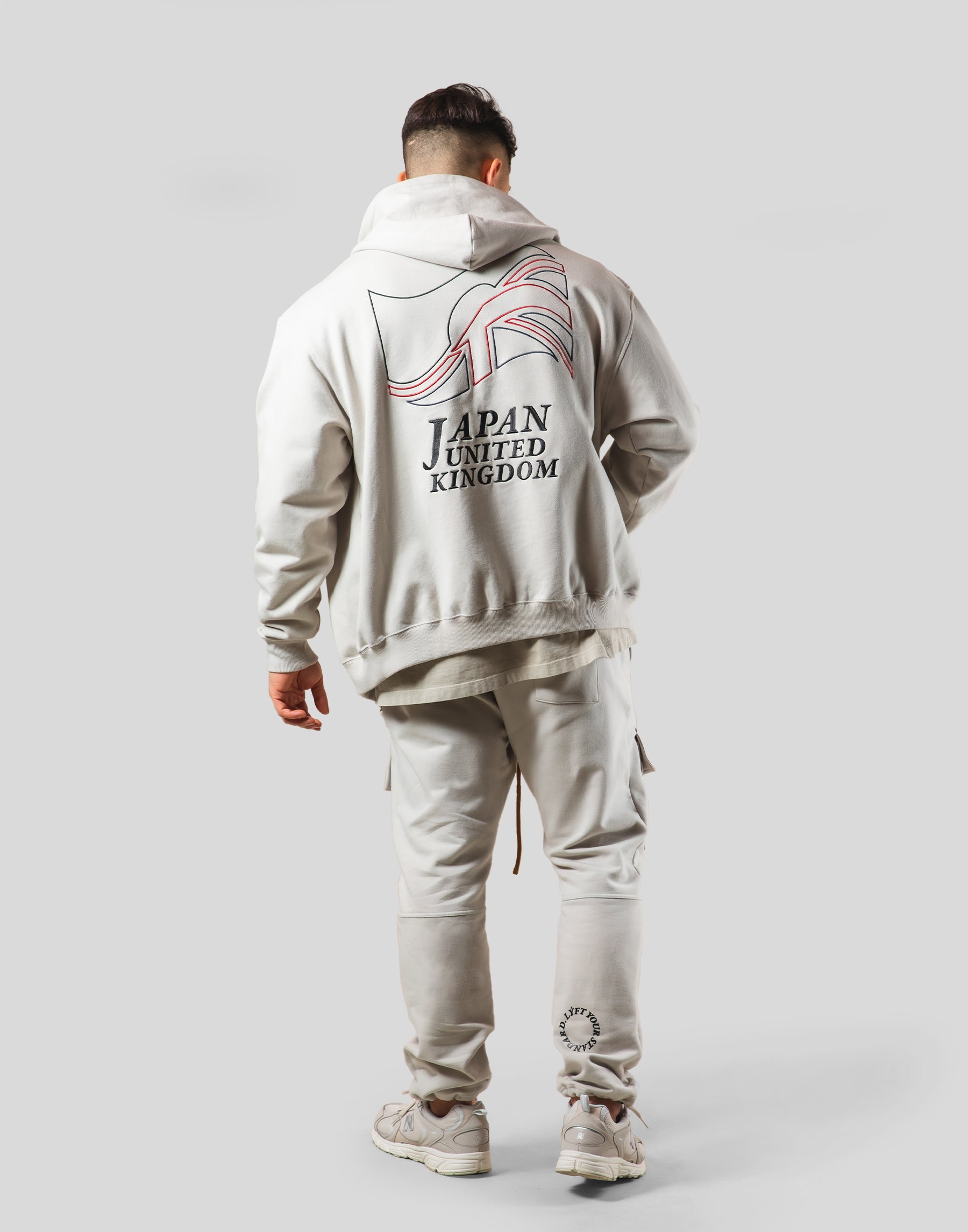 Mixed Flag ZipUp Hoodie - Ivory – LÝFT
