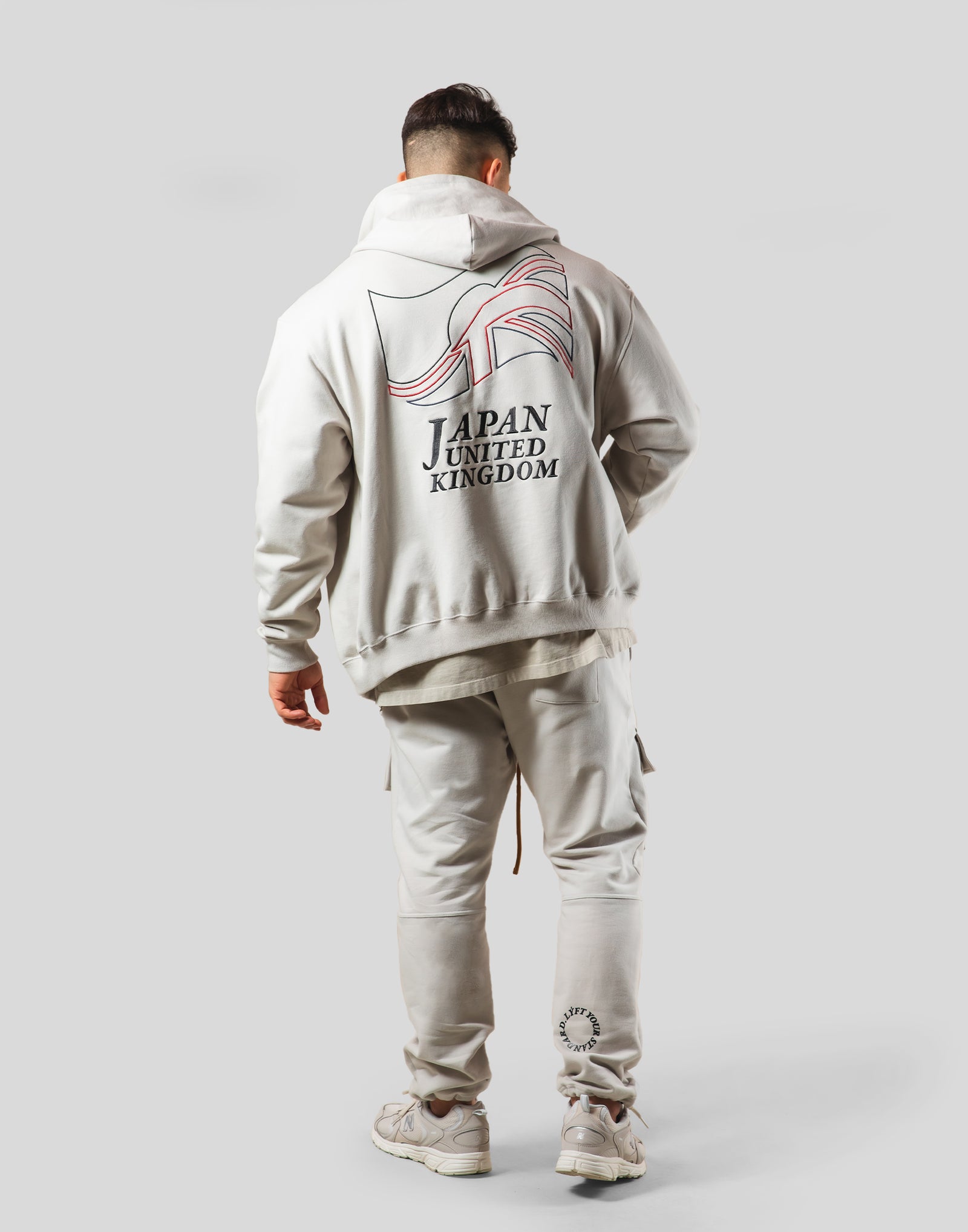 Mixed Flag ZipUp Hoodie - Ivory – LÝFT