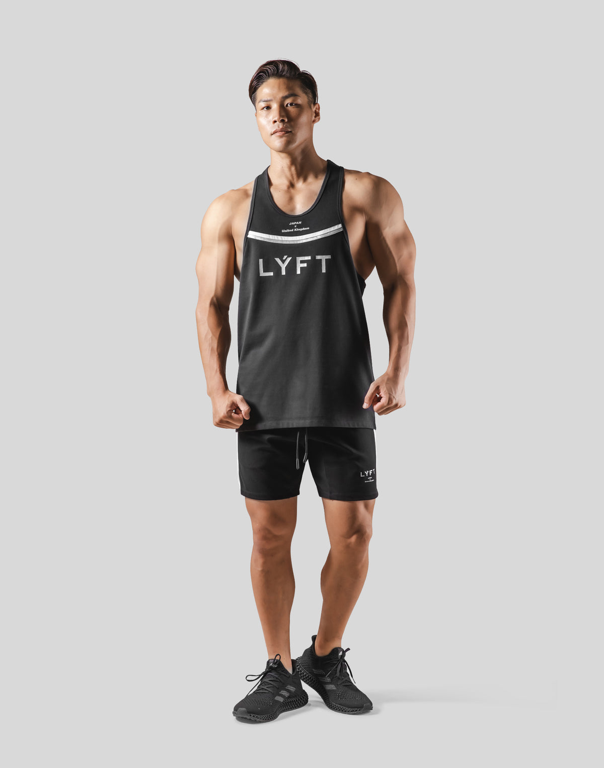 Round Separate Training Tanktop - Black