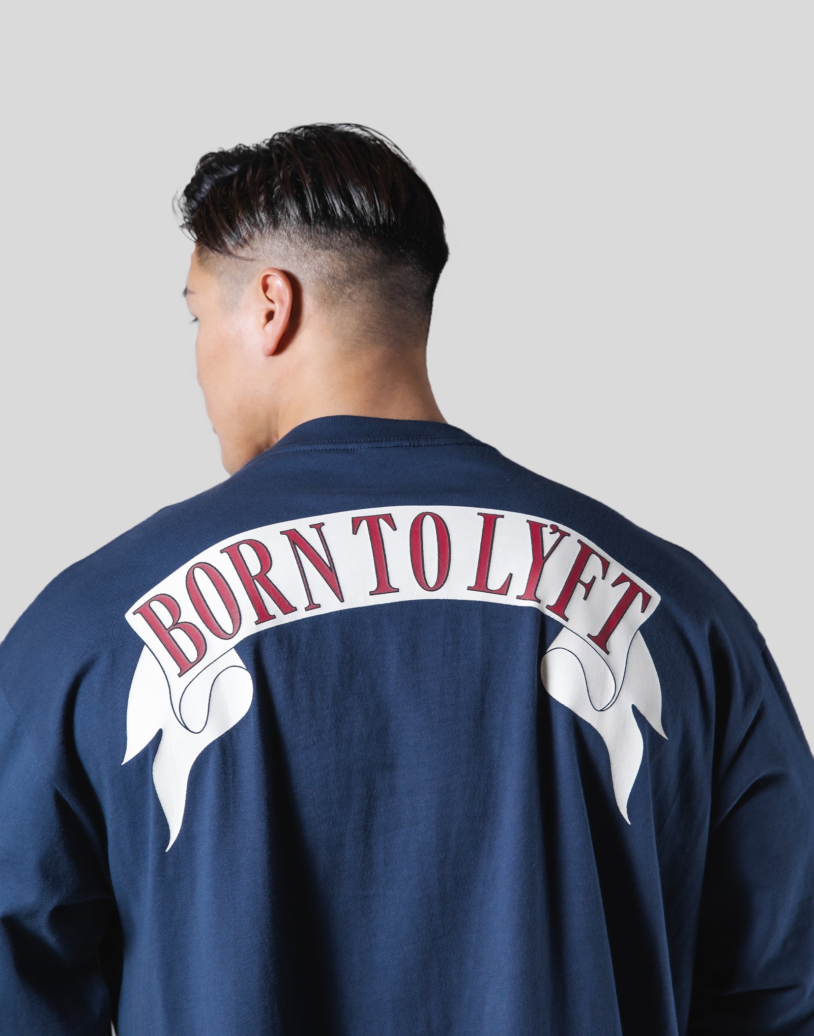 Back Arch Flag Long-Sleeve T-Shirt - Navy – LÝFT
