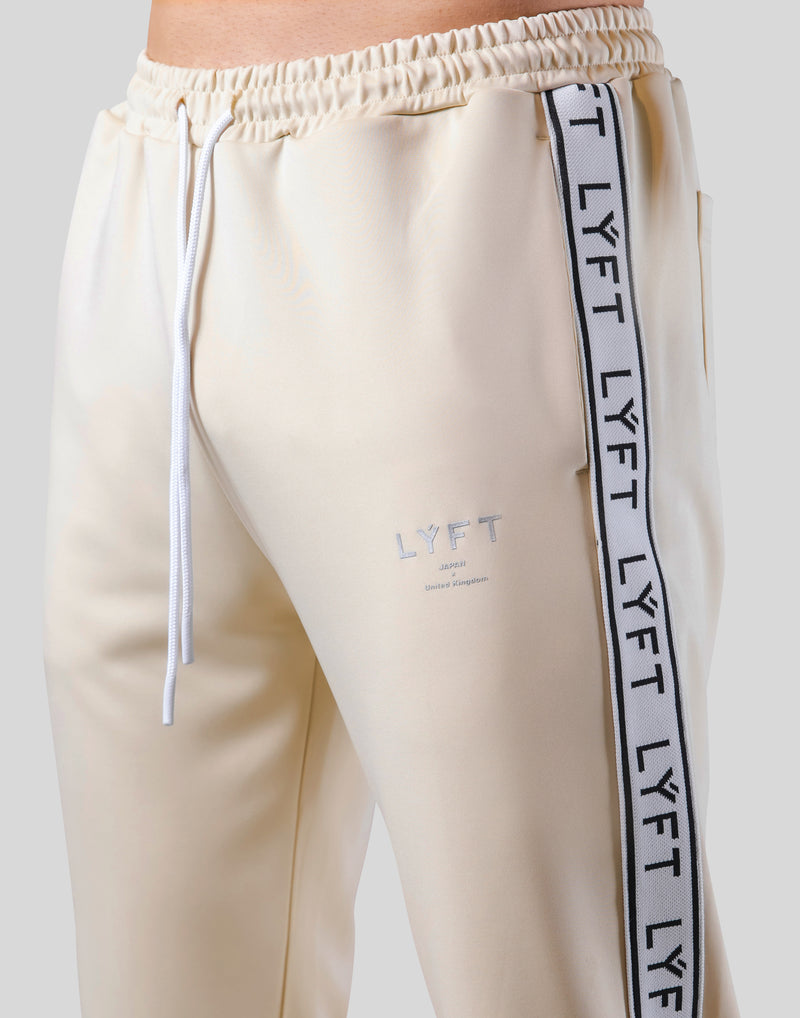 LÝFT Logo Line Jersey Pants - Beige