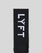 品番変更Calf LÝFT Logo Socks - Black