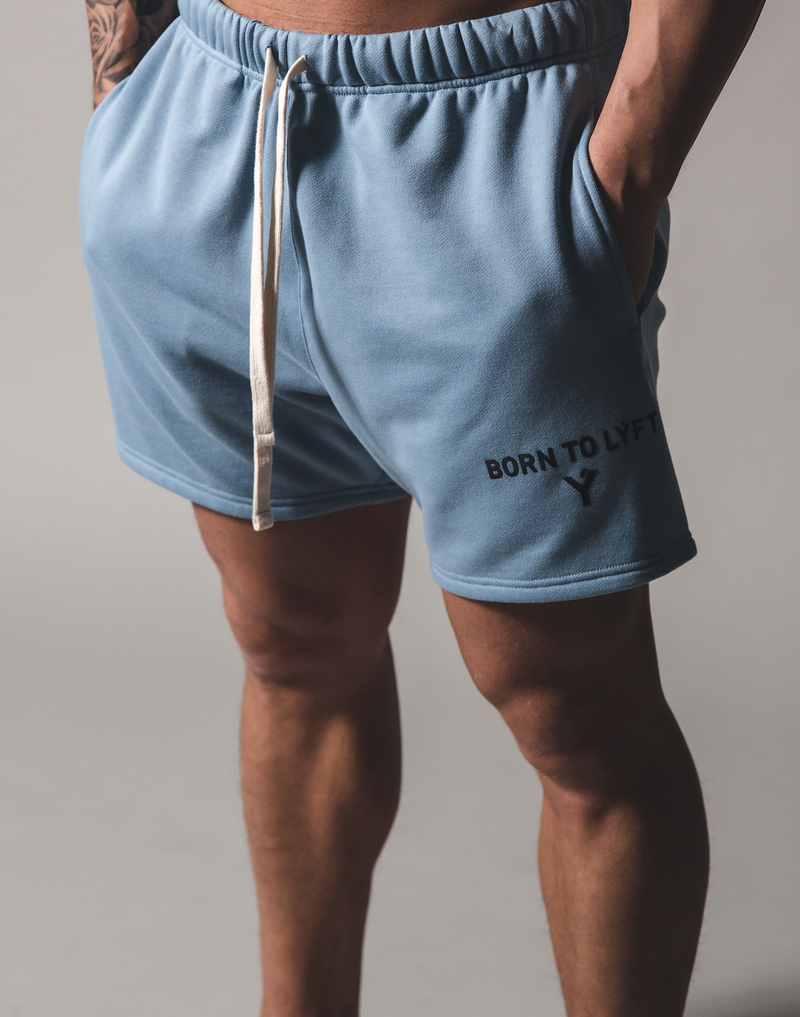 BORN TO LÝFT Sweat shorts - L.blue