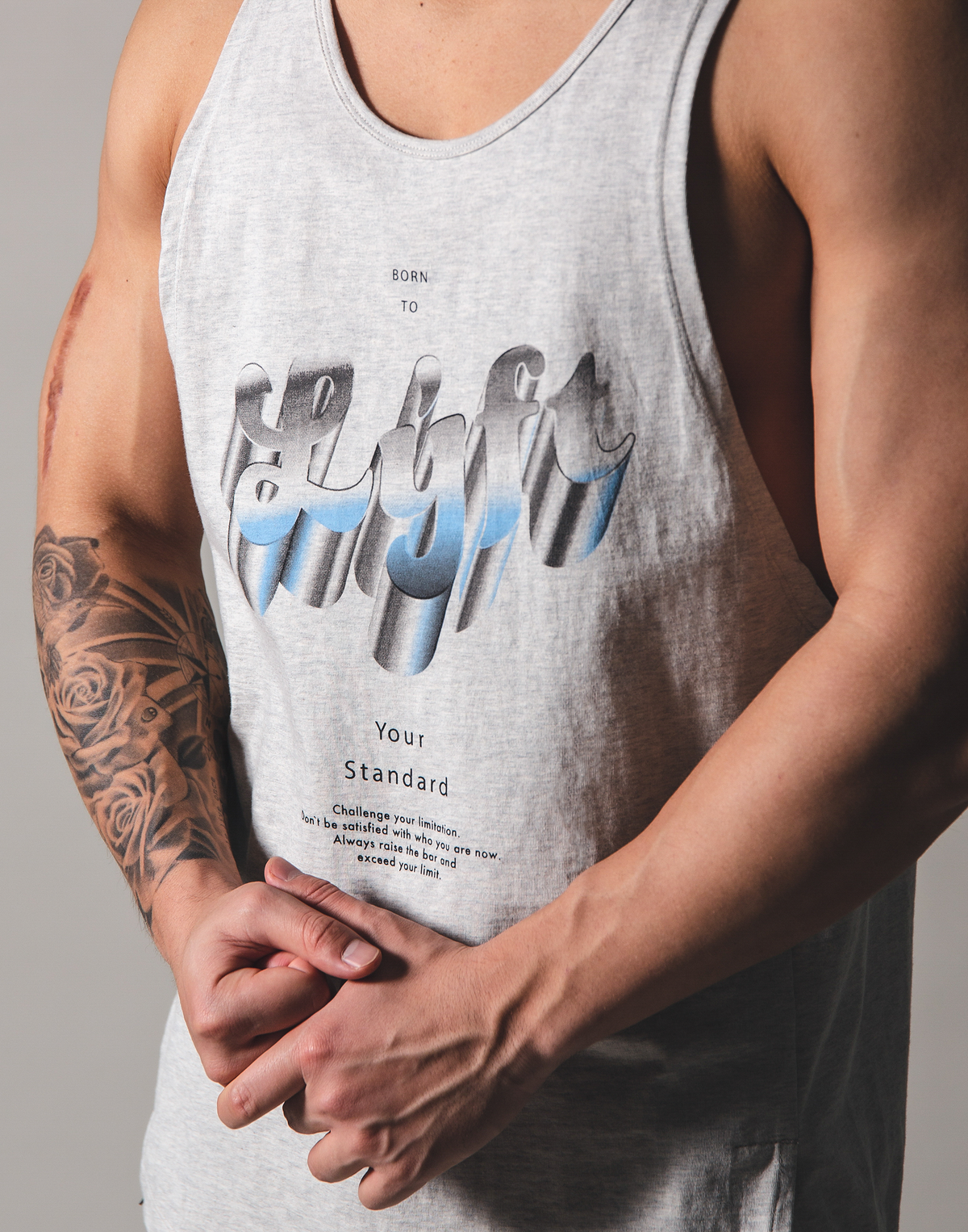 Metalic logo Tanktop - Grey