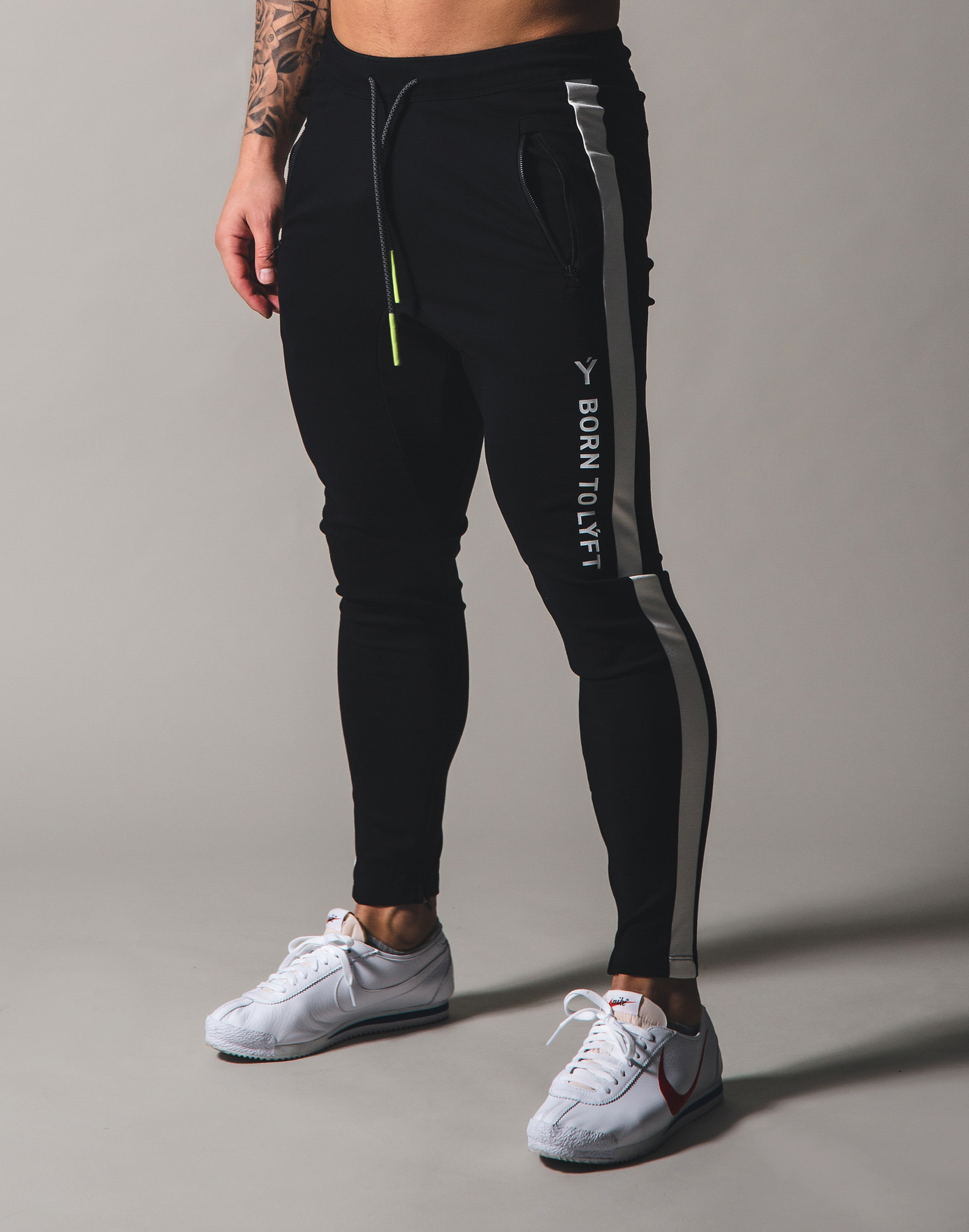 BORN TO LÝFT One Line Pants - Black