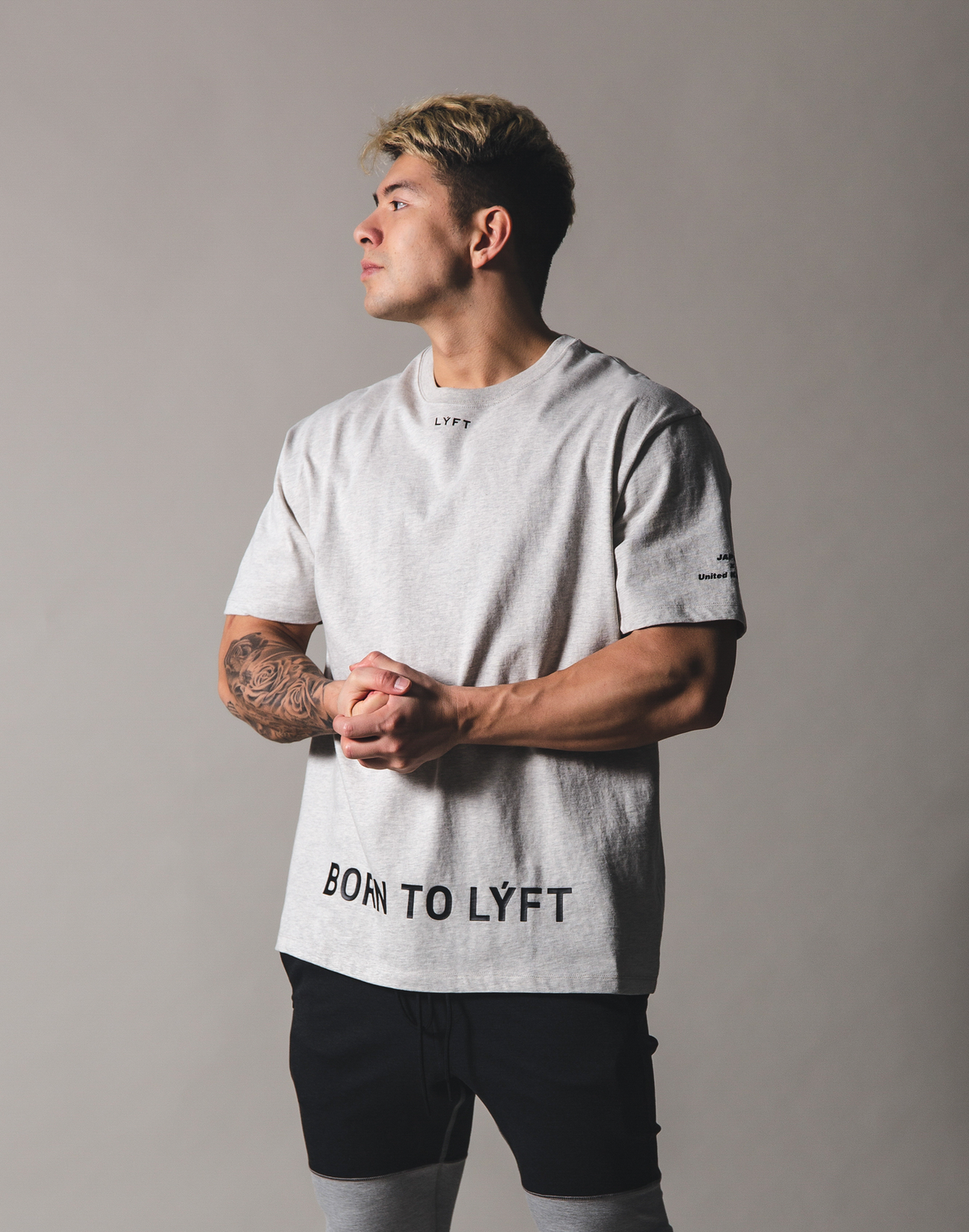 BORN TO LYFT Big T-Shirt - Grey