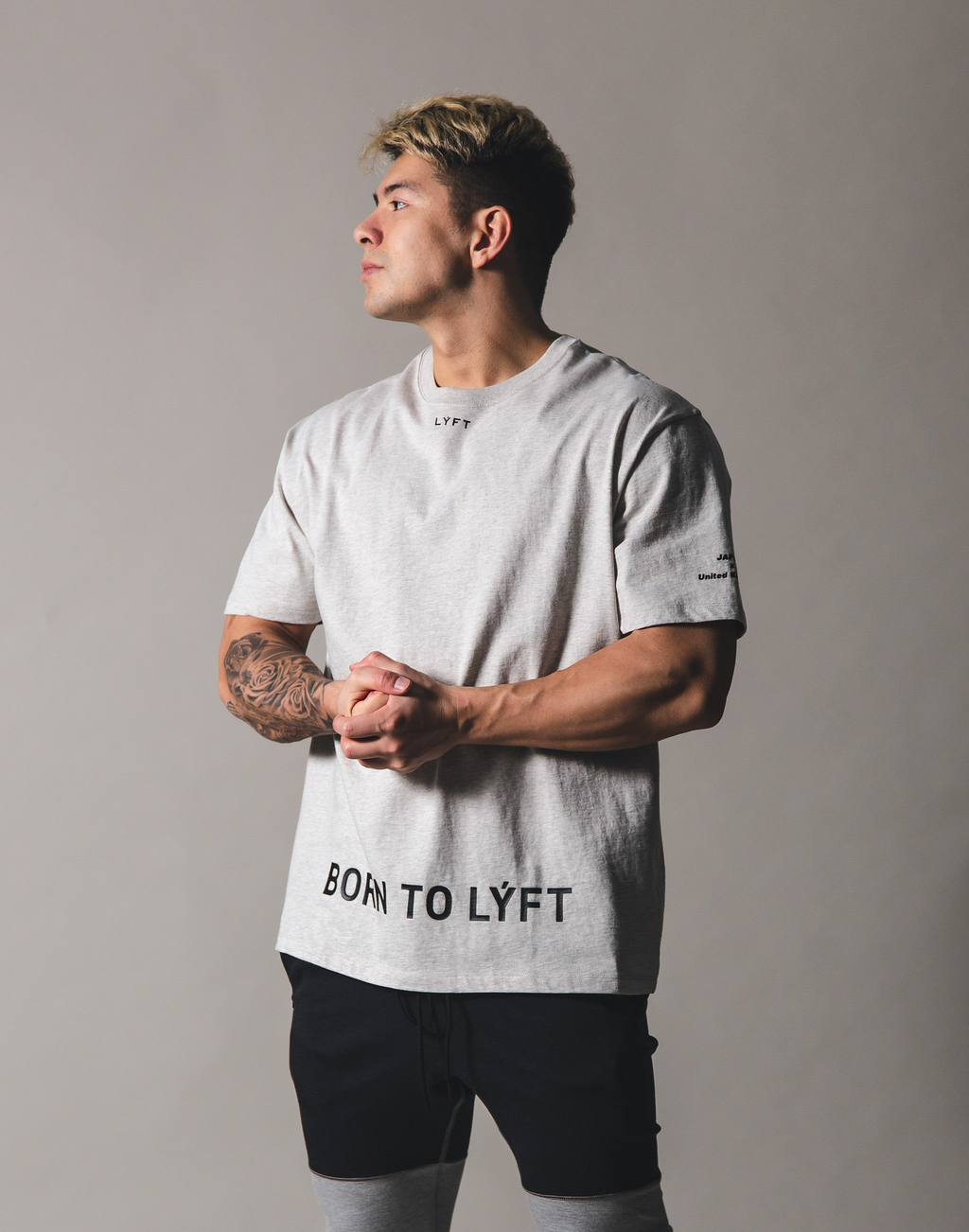 BORN TO LYFT Big T-Shirt - Grey – LÝFT