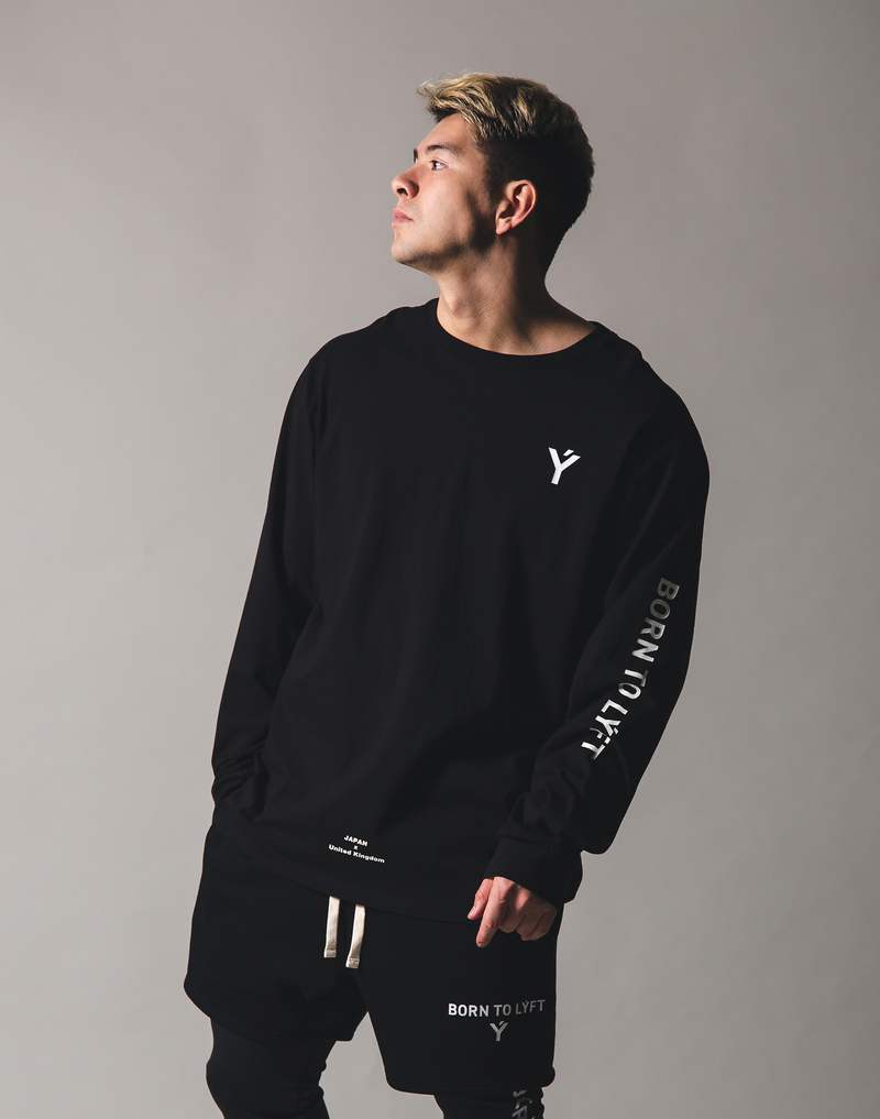BORN TO LÝFT Big Long T-Shirt - Black BORN TO LÝFT Big Long T-Shirt - Black