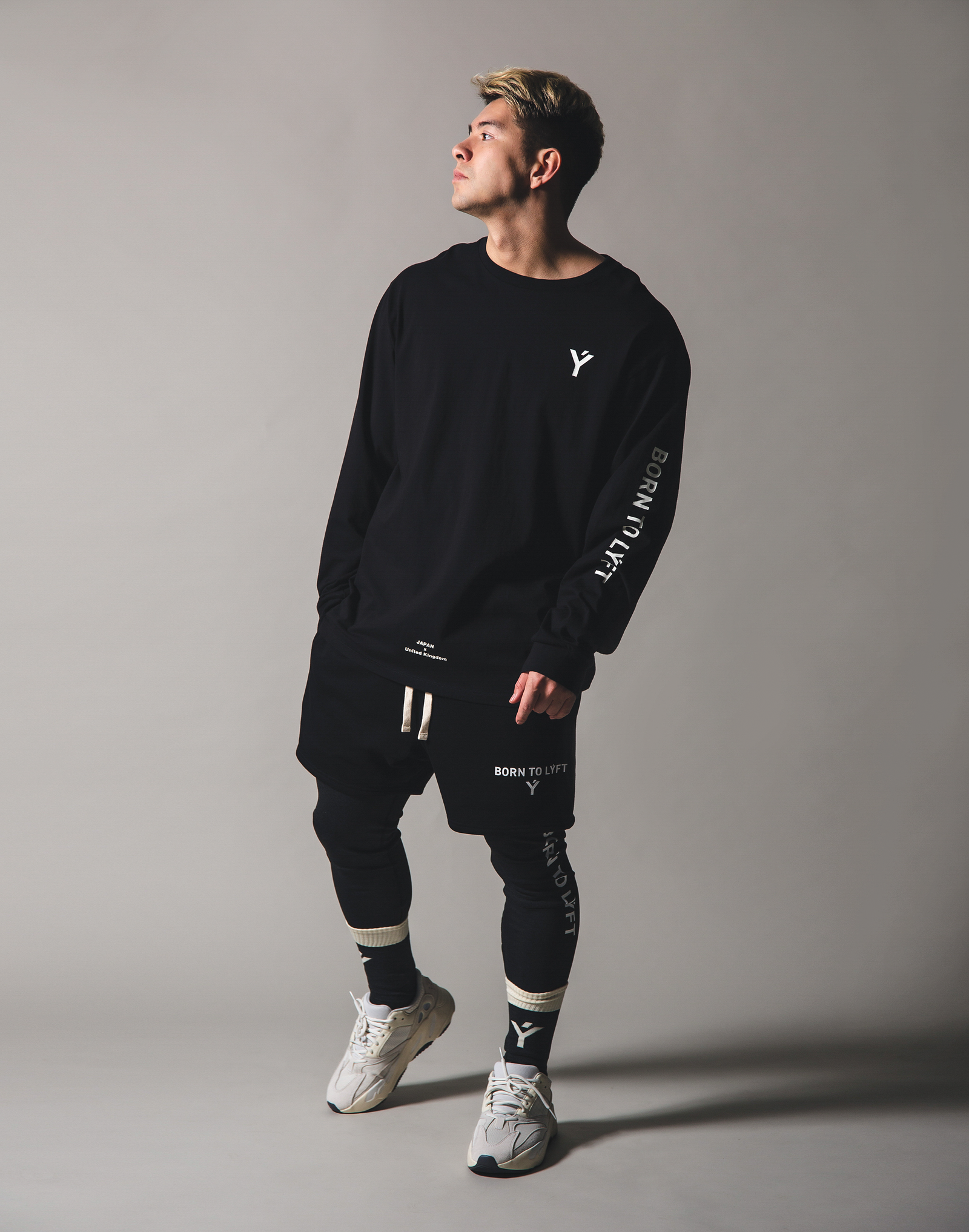 BORN TO LÝFT Big Long T-Shirt - Black BORN TO LÝFT Big Long T-Shirt - Black