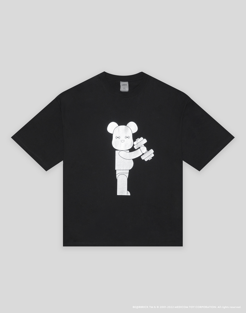 LÝFT×BE@RBRICK×atmos Big T-Shirt - Black