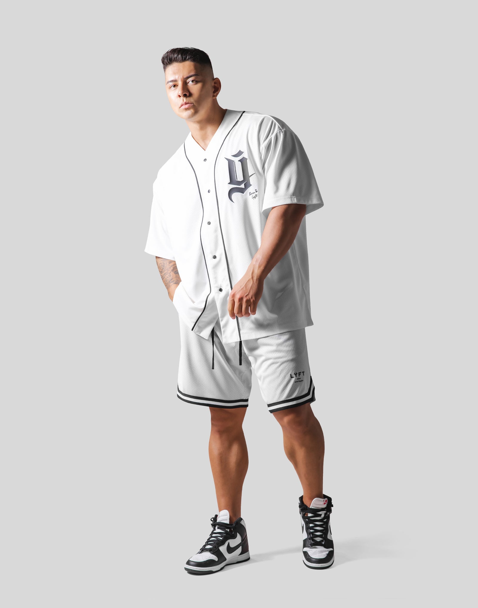 Old Y Mesh Baseball Shirt - White – LÝFT