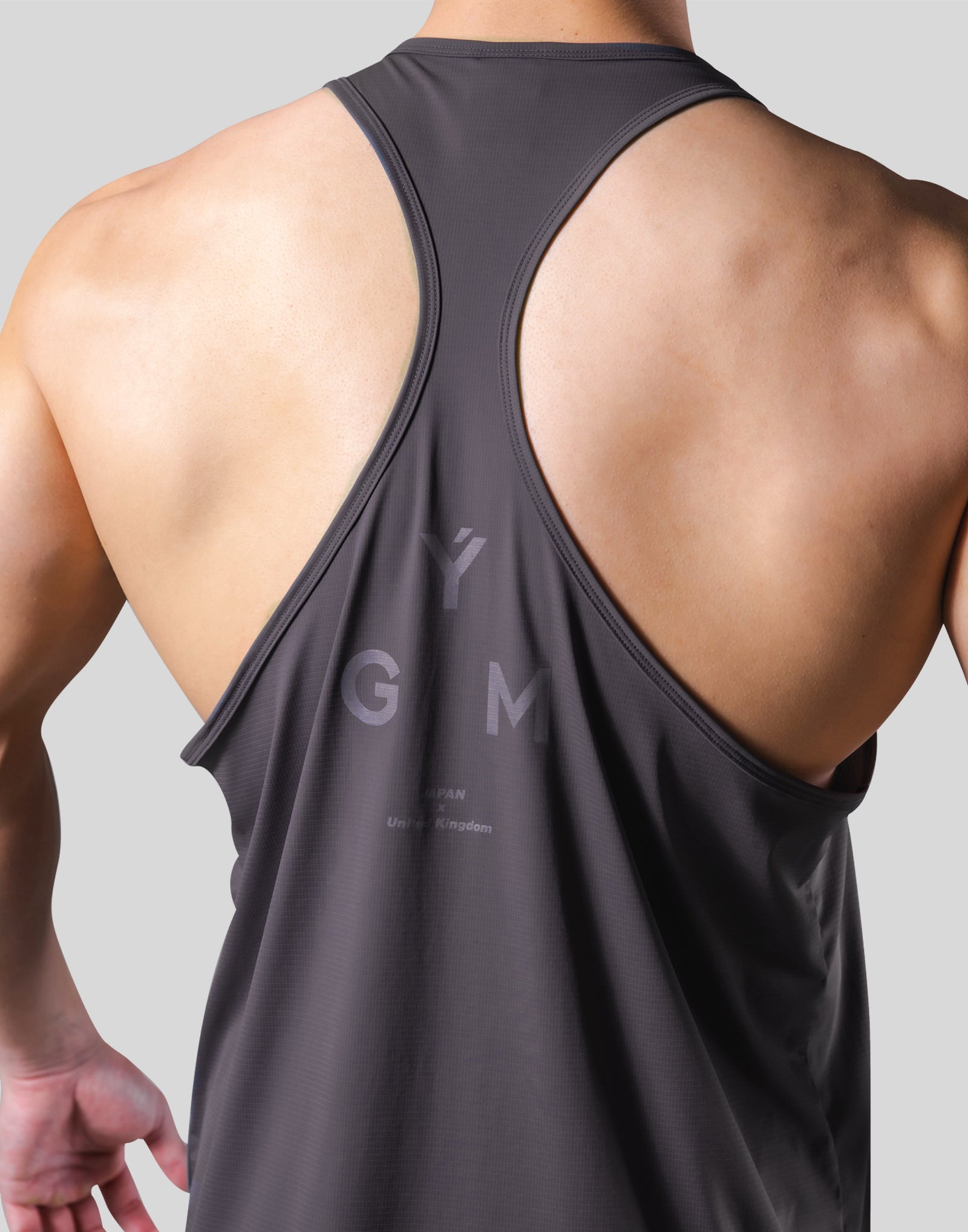 Stretch Waffle Nylon Training Tanktop - D.Grey – LÝFT