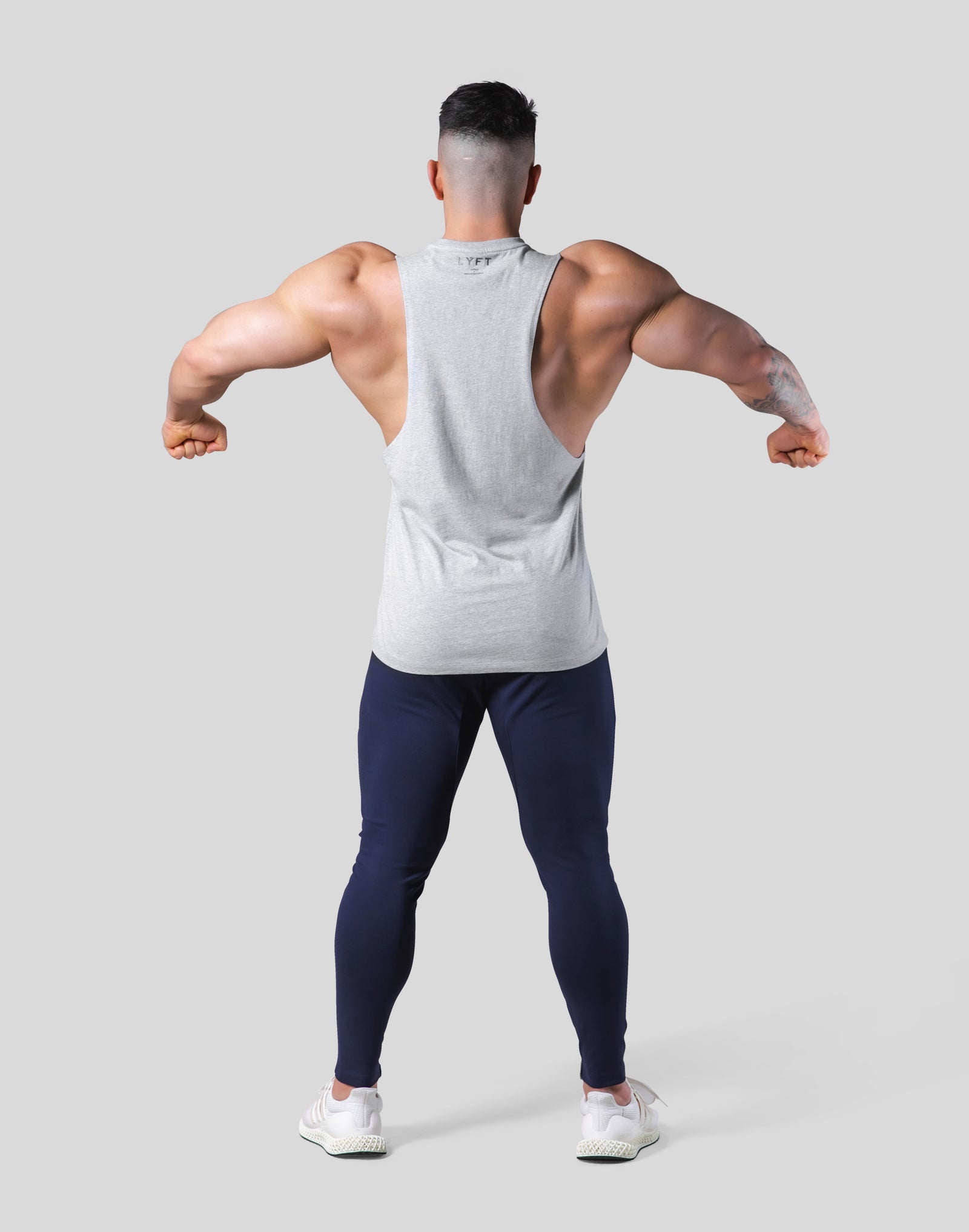 Digital Dumbbell Drop Tanktop - Grey – LÝFT