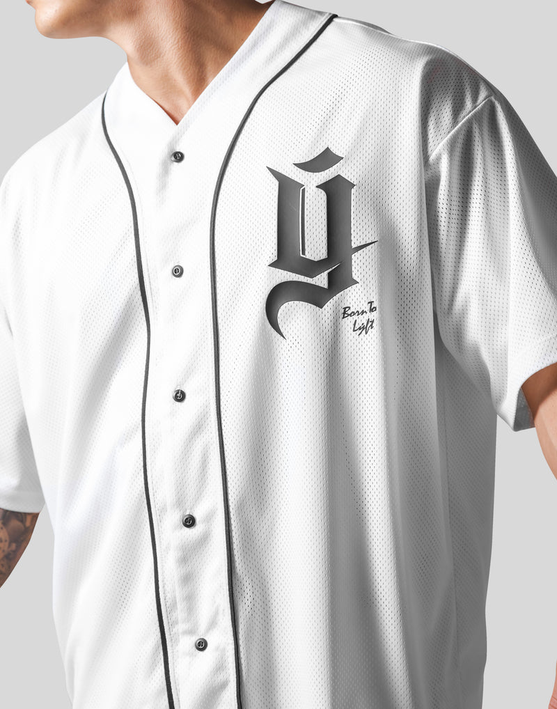 Old Y Mesh Baseball Shirt - White – LÝFT