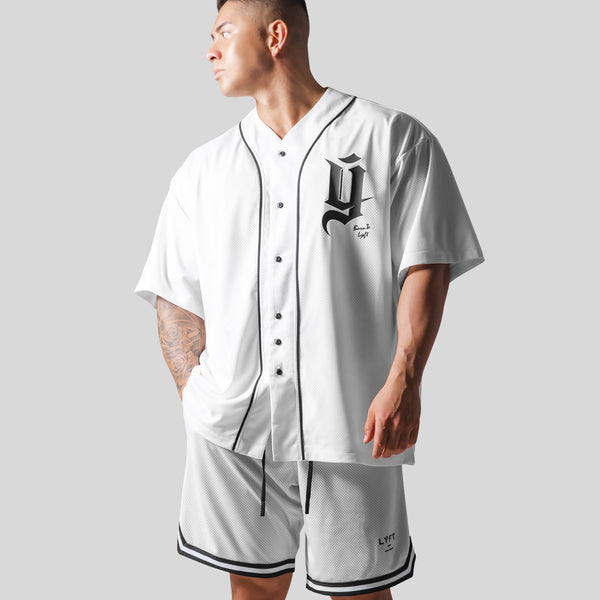 Old Y Mesh Baseball Shirt - White – LÝFT