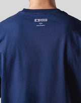 Emblem Raglan Long  Sleeve T-Shirt - Navy