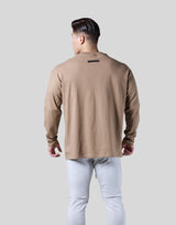 LÝFT Logo Long Sleeve T-Shirt - Beige