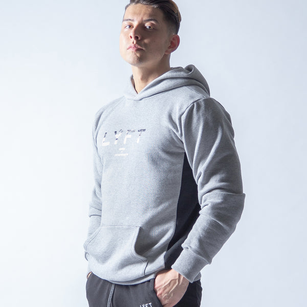 LYFT Sweat Workout Pullover - Grey x Black – LÝFT