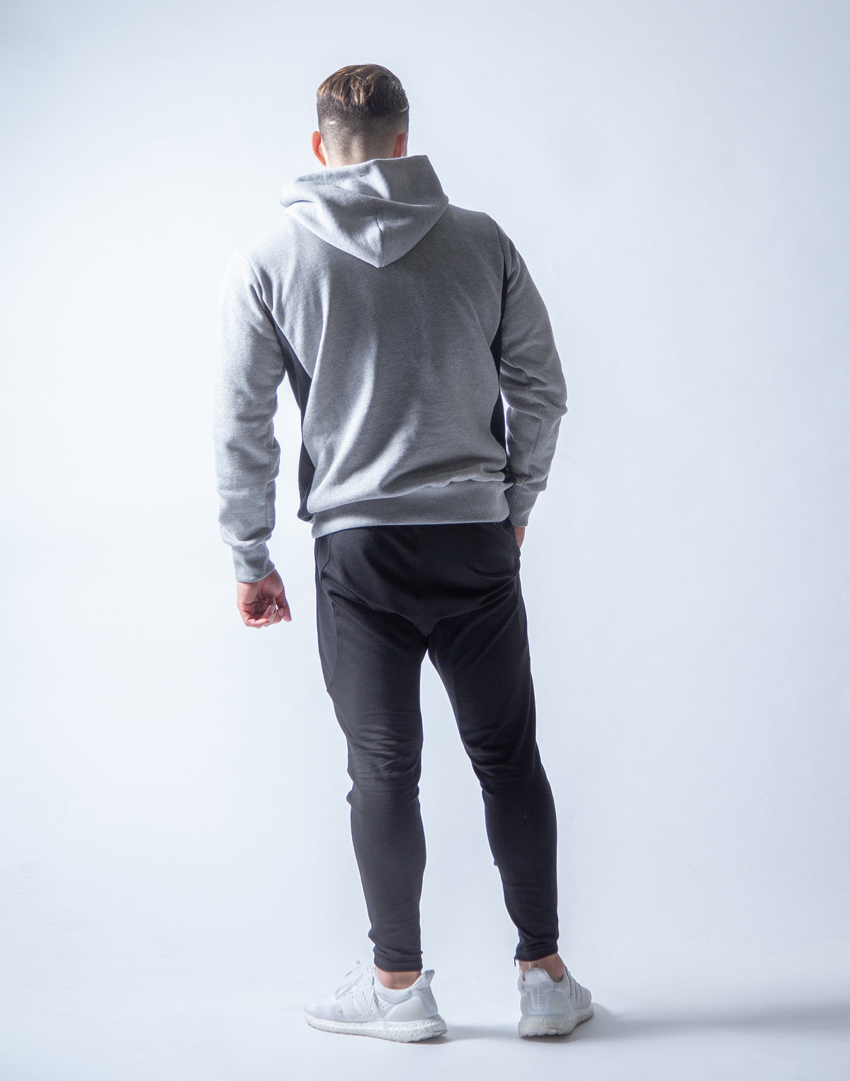 LÝFT Sweat Workout Pullover - Grey x Black